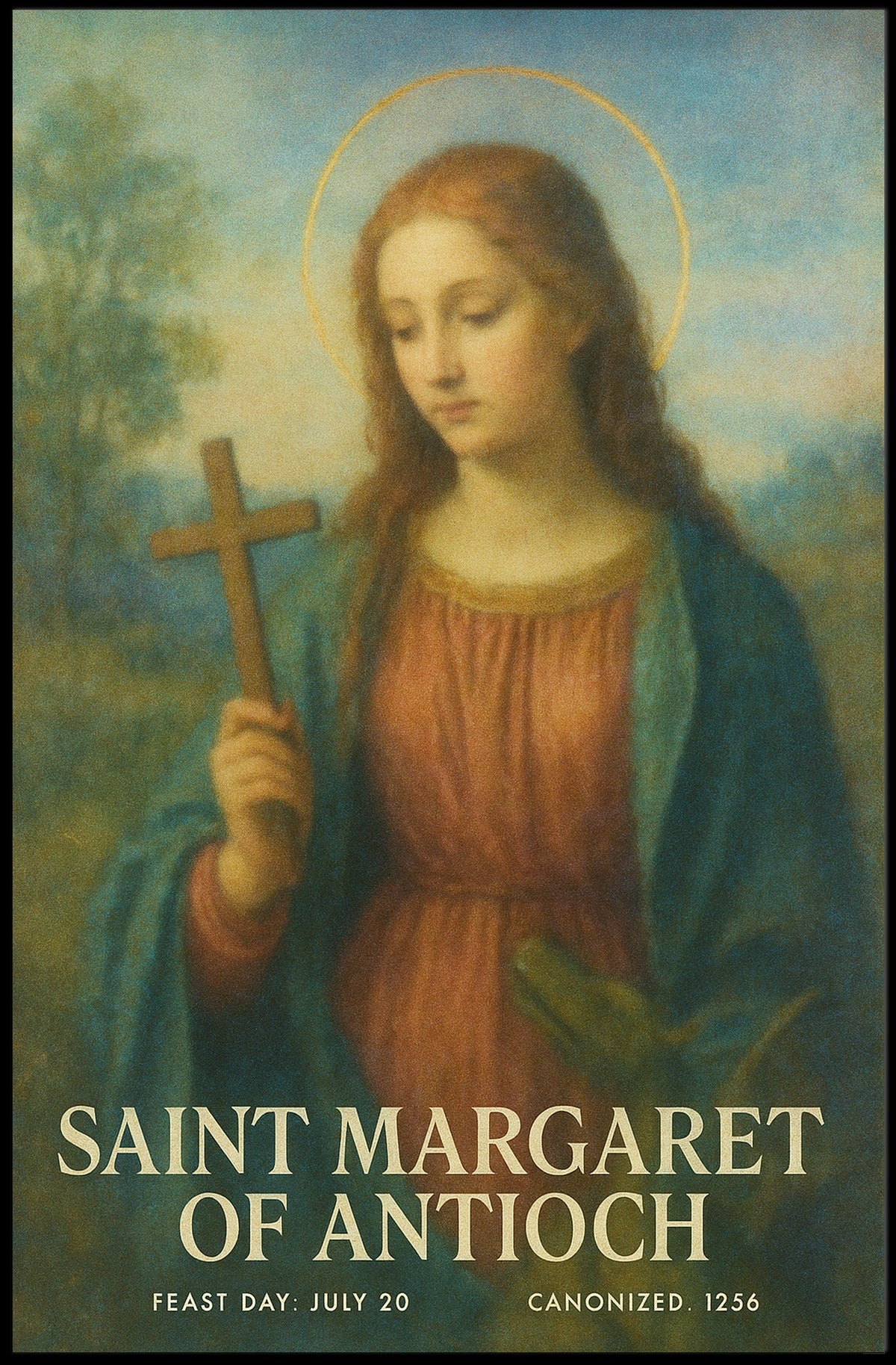 Saint Margaret Of Antioch Poster