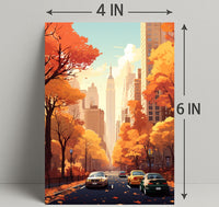 Autumn In The City Poster PosterGoat