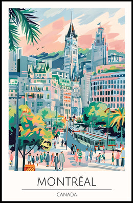 Vibrant Montreal Poster PosterGoat