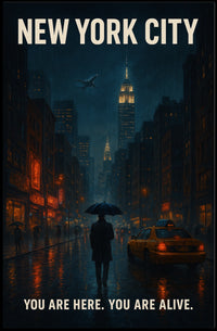 New York City You Are Here Poster