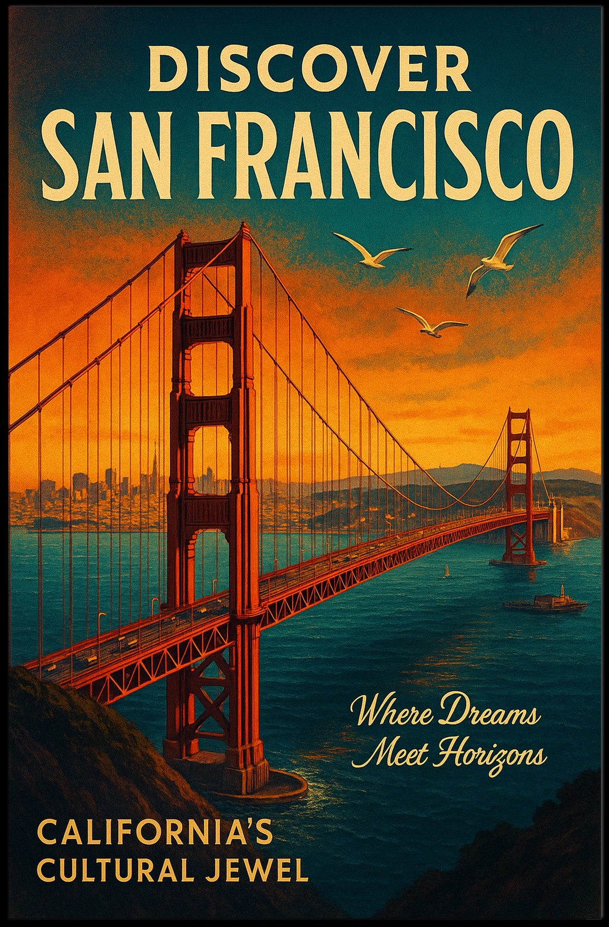 Discover San Francisco Poster