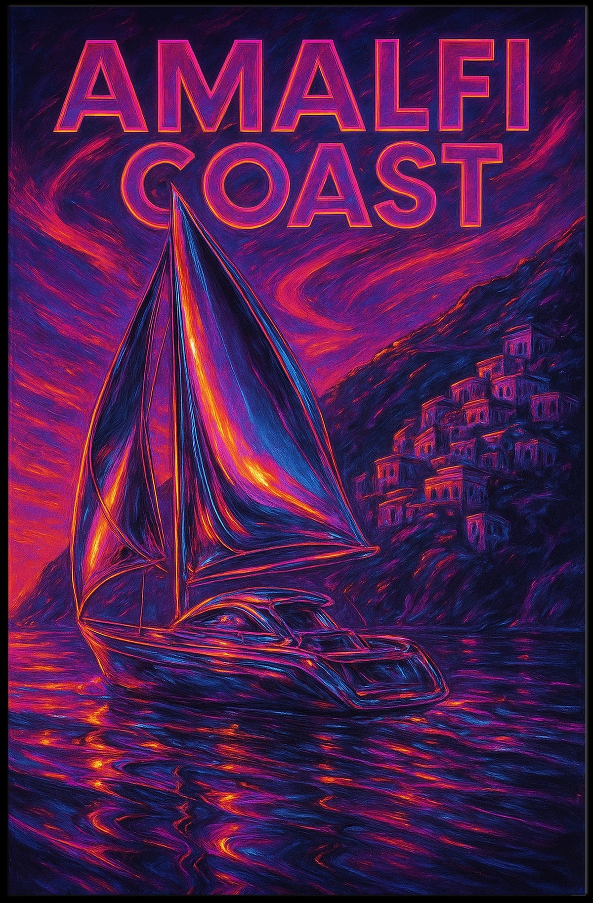 Amalfi Coast Dreamscape Poster