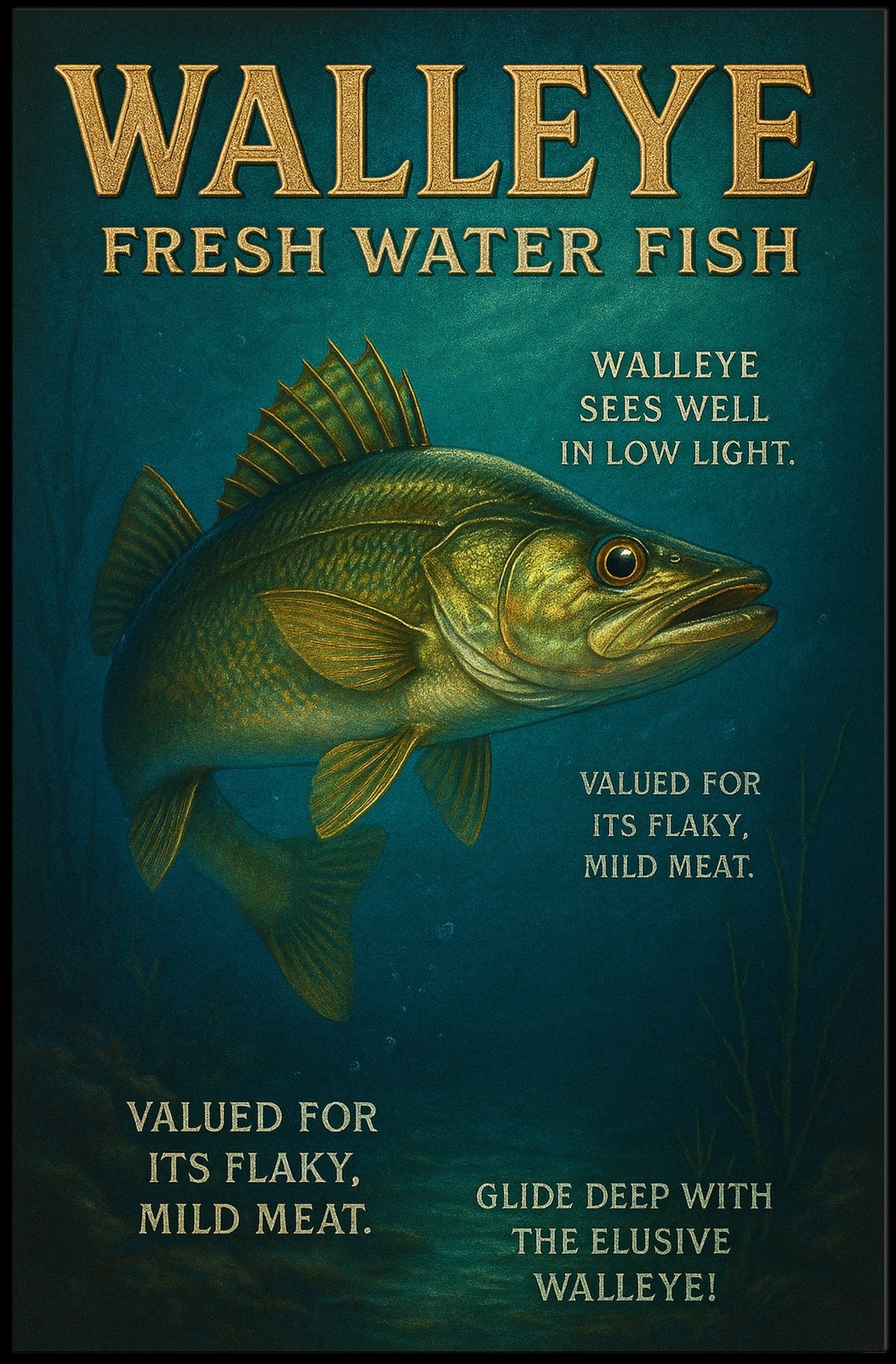The Elusive Walleye Poster