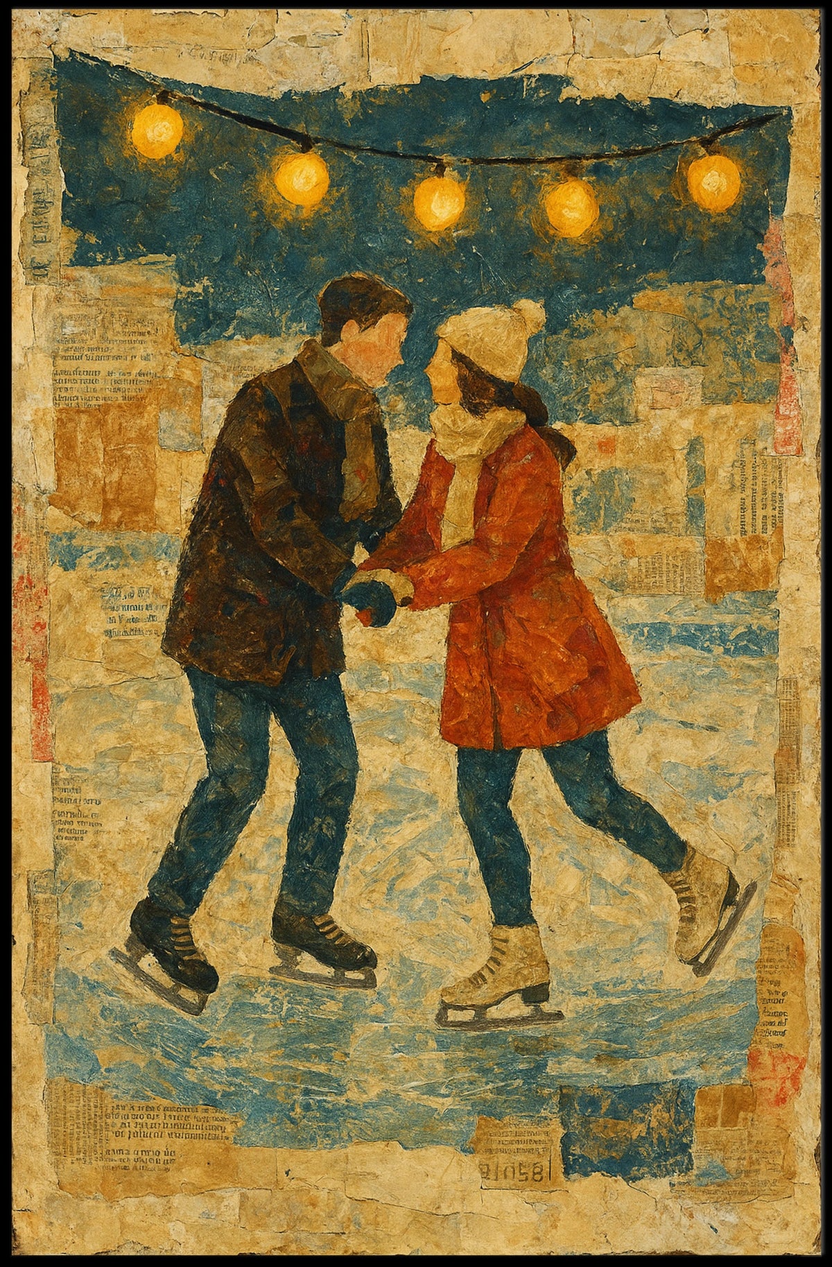 Winter Skating Romance Poster