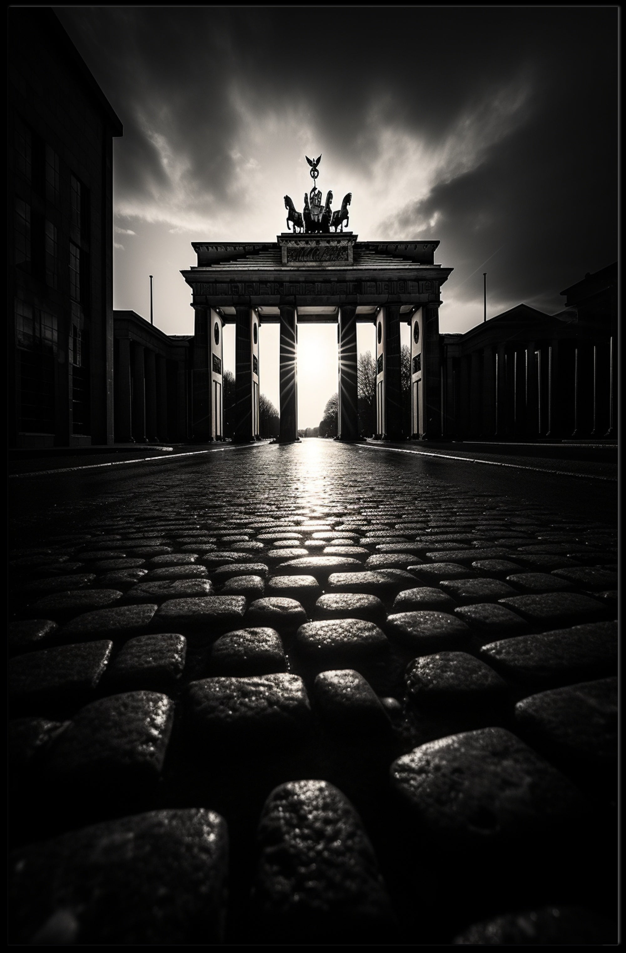 Sunrise At The Brandenburg Gate Poster