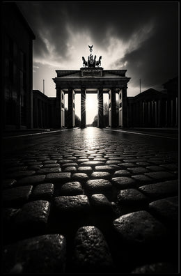 Sunrise At The Brandenburg Gate Poster