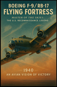 Boeing F-9 Flying Fortress Vintage Aviation Poster