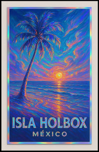 Isla Holbox Sunset Poster
