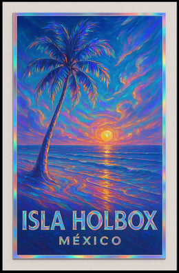 Isla Holbox Sunset Poster