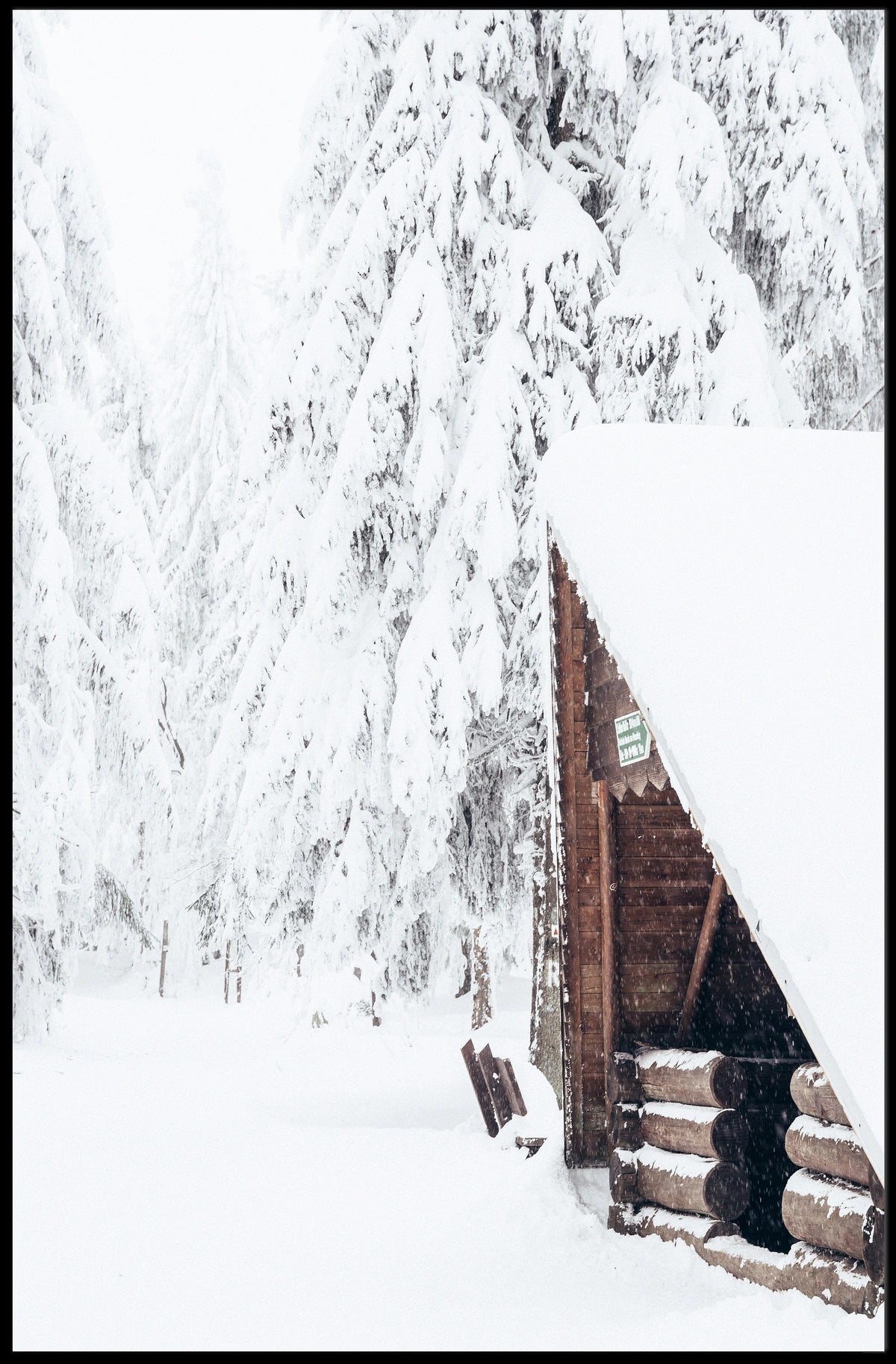 Winter Wilderness Retreat Poster