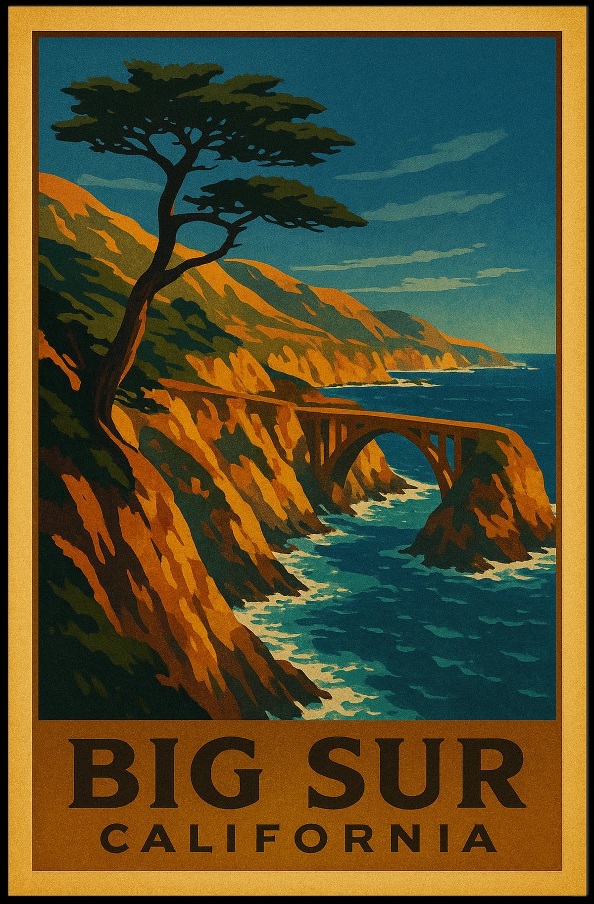 Big Sur, California Poster