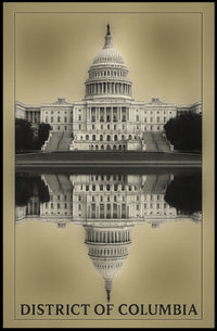 District Of Columbia Reflection Poster