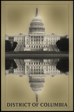 District Of Columbia Reflection Poster