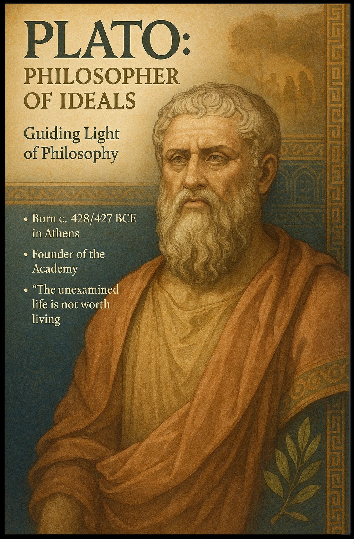 Plato Philosopher of Ideals Poster