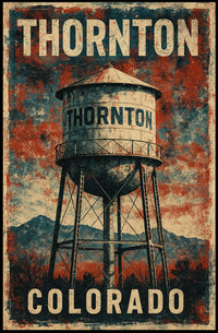Thornton, Colorado Water Tower Poster