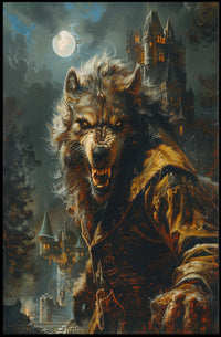 The Beast Under the Moonlight Art Print Poster PosterGoat
