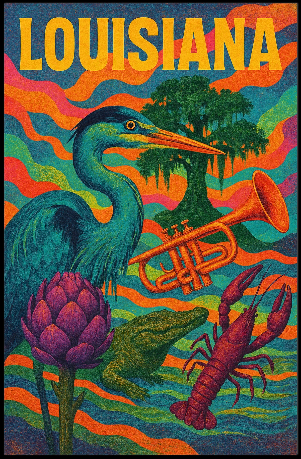 Louisiana Vibrance Poster