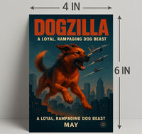 Dogzilla Rampaging Dog Beast Poster PosterGoat