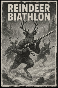 Reindeer Biathlon Poster