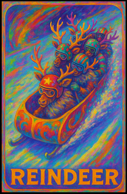 Reindeer Racing Adventure Poster