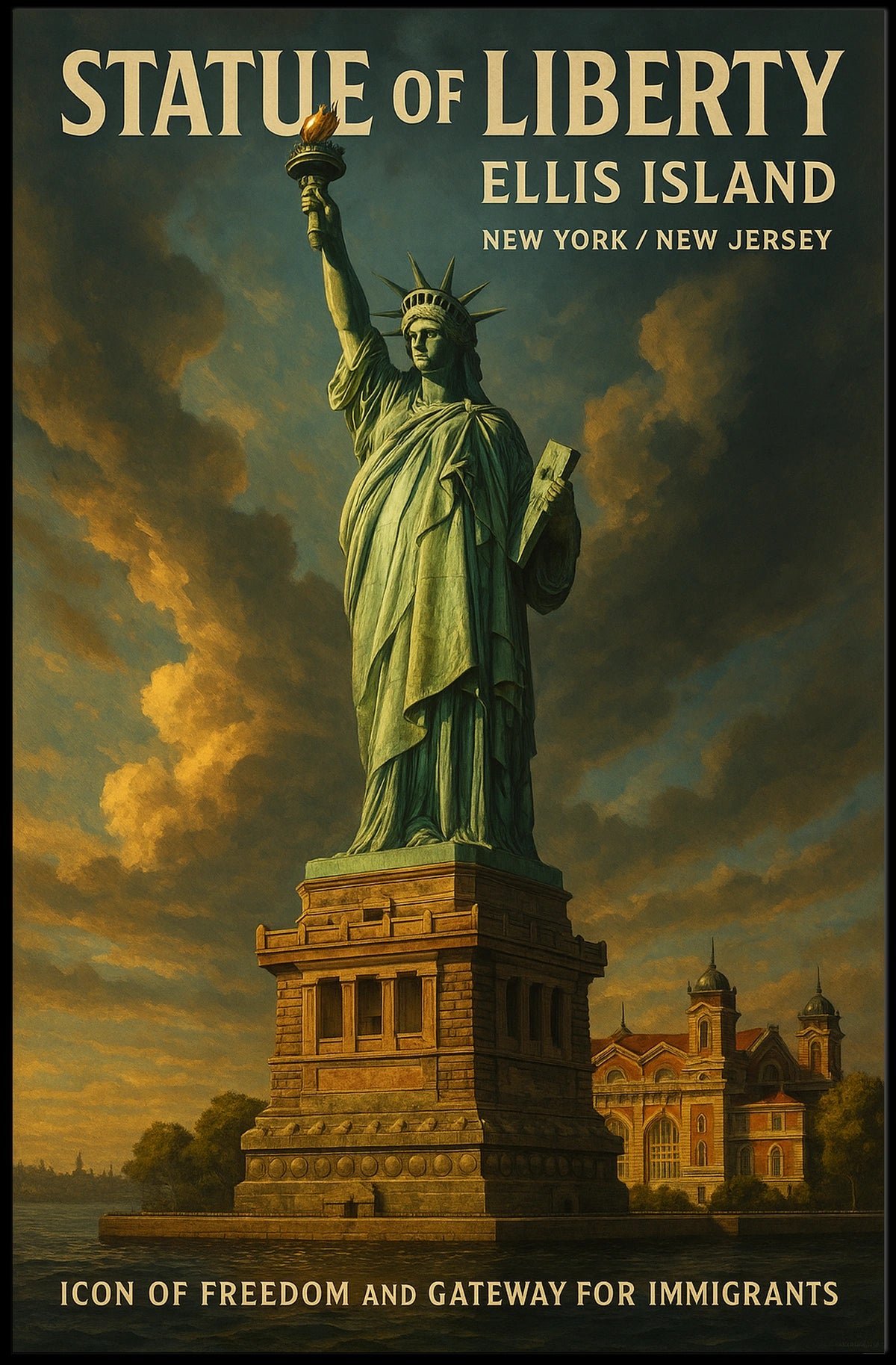Statue Of Liberty Icon Of Freedom Poster
