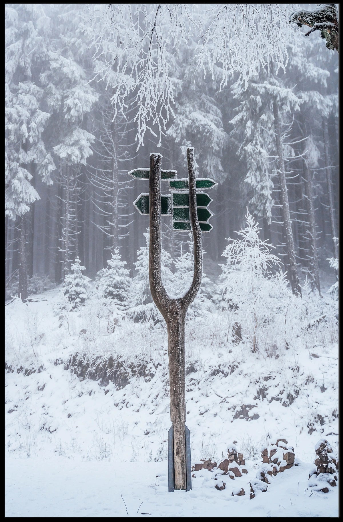 Winter Wonderland Signpost Poster