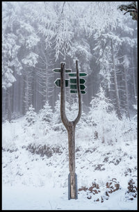 Winter Wonderland Signpost Poster