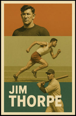 Jim Thorpe Athletic Icon Poster
