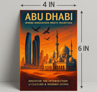 Abu Dhabi Skyline Harmony: Urban or Cityscape Poster