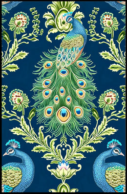 Majestic Peacock Elegance William Morris Art Poster