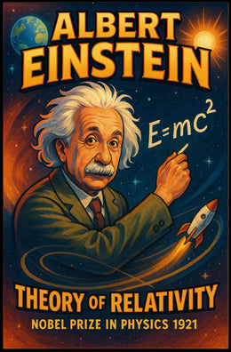 Einstein Relativity Vintage Science Physics Lovers Poster