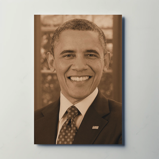 Barack Obama 44th President Sepia Photo