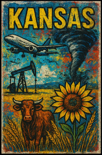 Kansas A Vibrant Landscape Poster