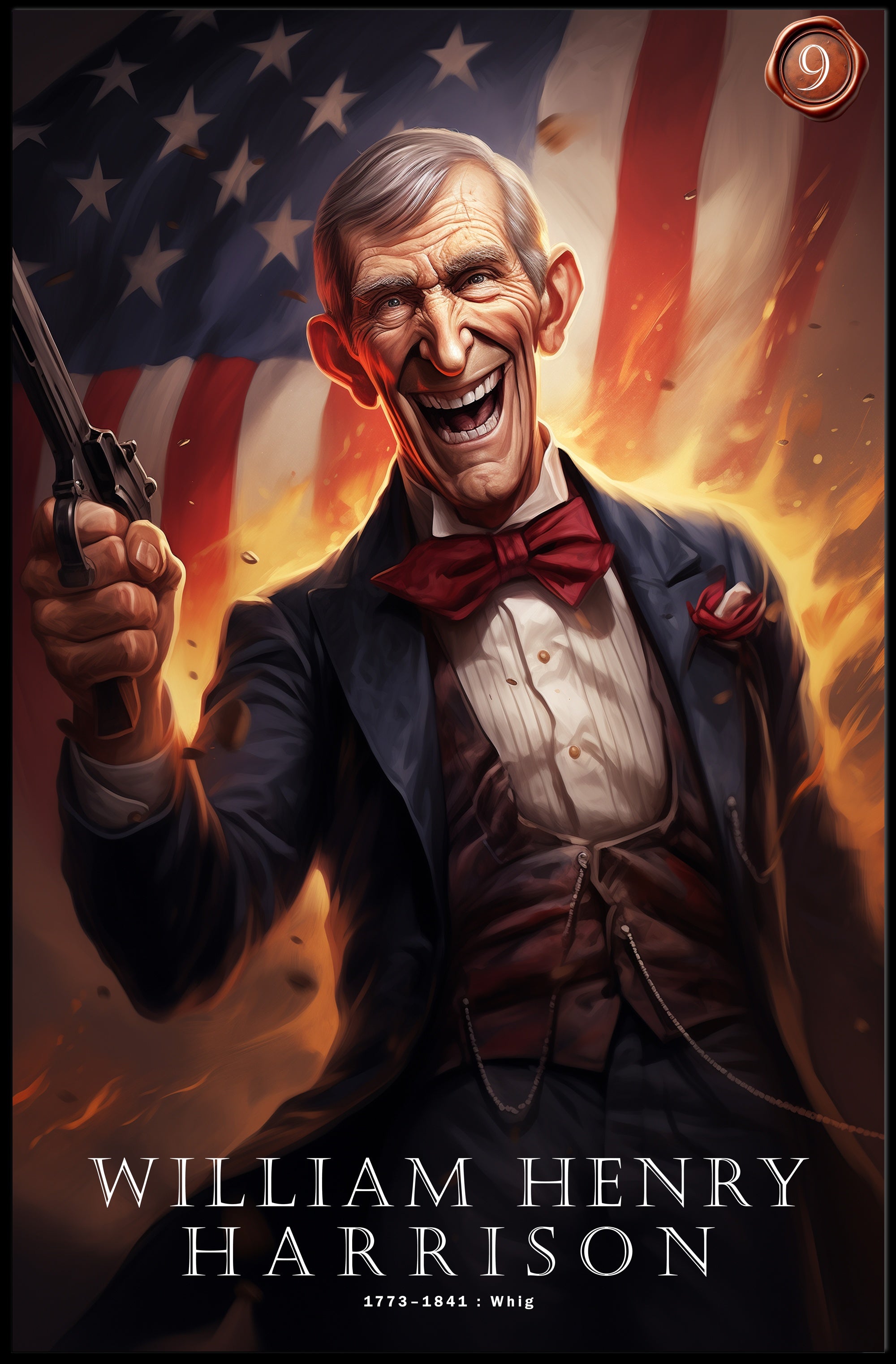 William Henry Harrison Tribute Poster
