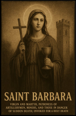 Saint Barbara Patroness Of Poster
