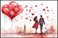 Love in the Cityscape Poster