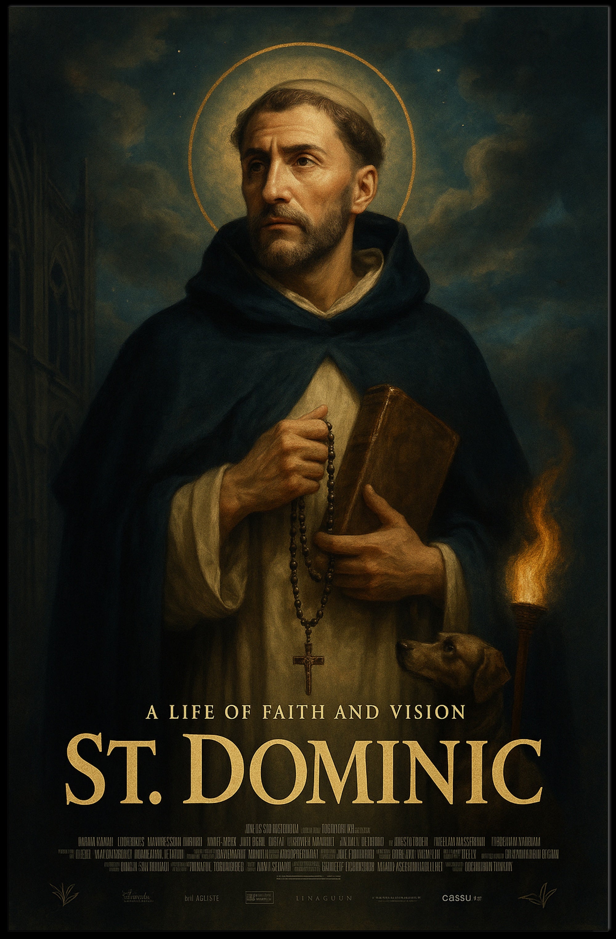 St Dominic Inspirational Religious Poster Wall Art