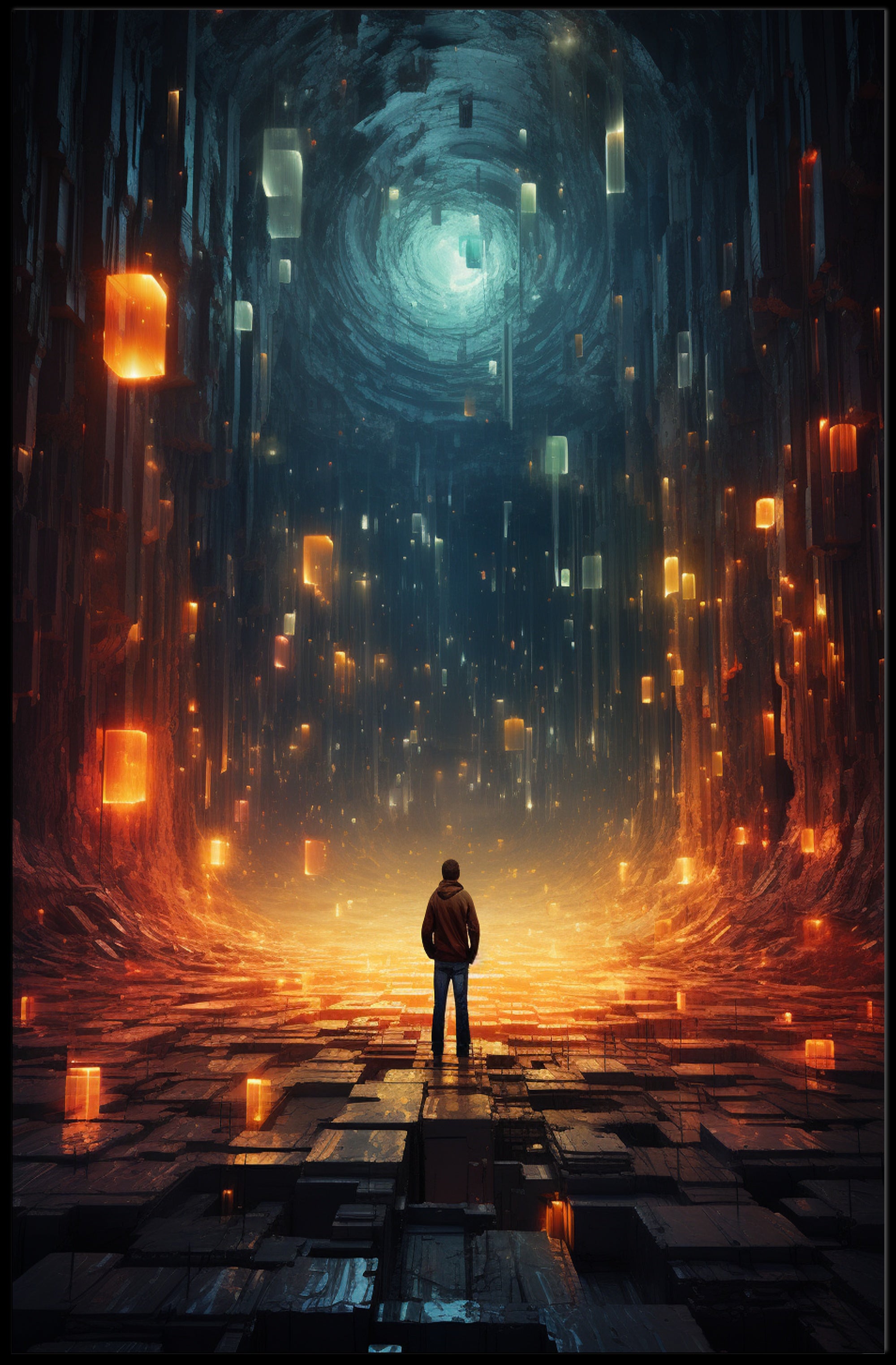 Journey Into The Digital Abyss Poster