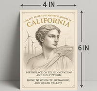 California Golden State Poster PosterGoat