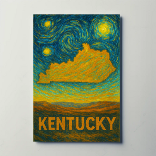 Kentucky Starry Night Poster