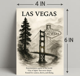 Las Vegas City of Lights Poster PosterGoat