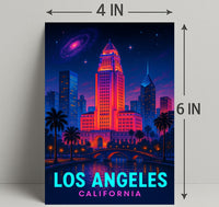 Los Angeles Nightscape Poster PosterGoat