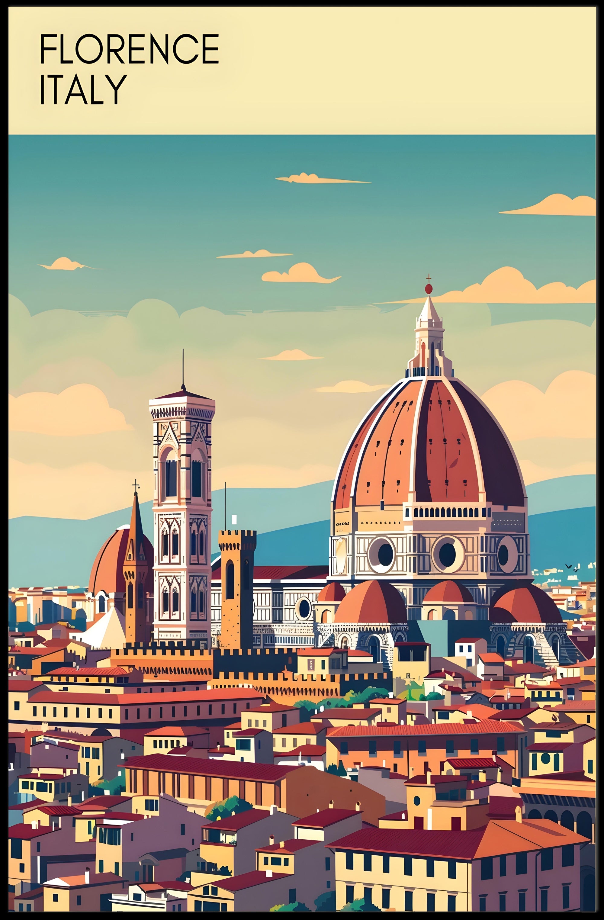Florence, Italy: A Timeless View Poster