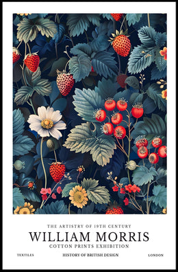 William Morris Cotton Prints Exhibition Poster