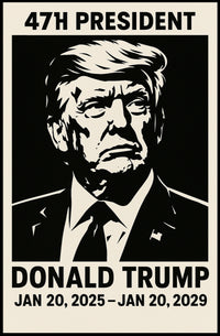 Donald Trump 47th President Poster