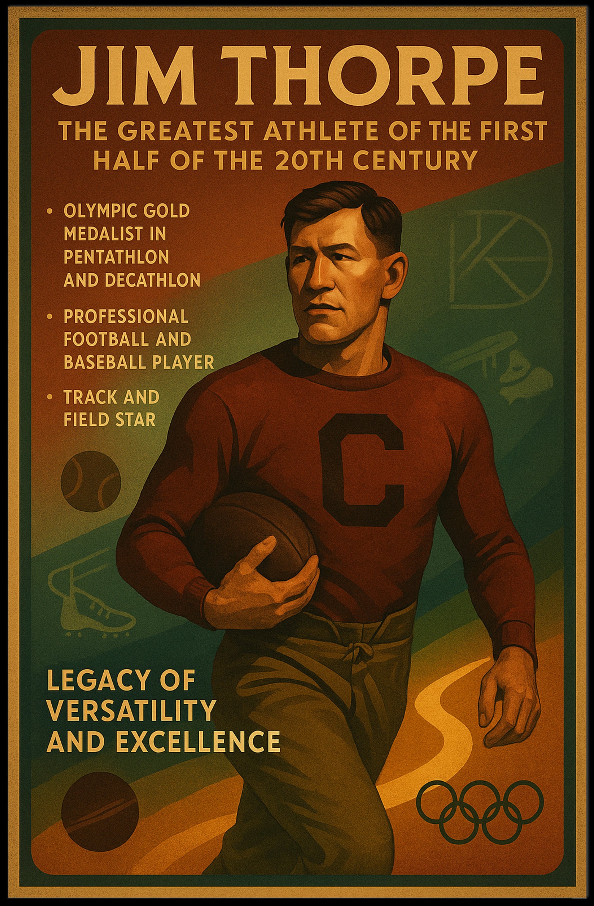 Jim Thorpe: A Legacy of Versatility and Excellence Poster