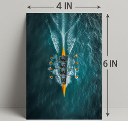 Rowing In Harmony Poster PosterGoat