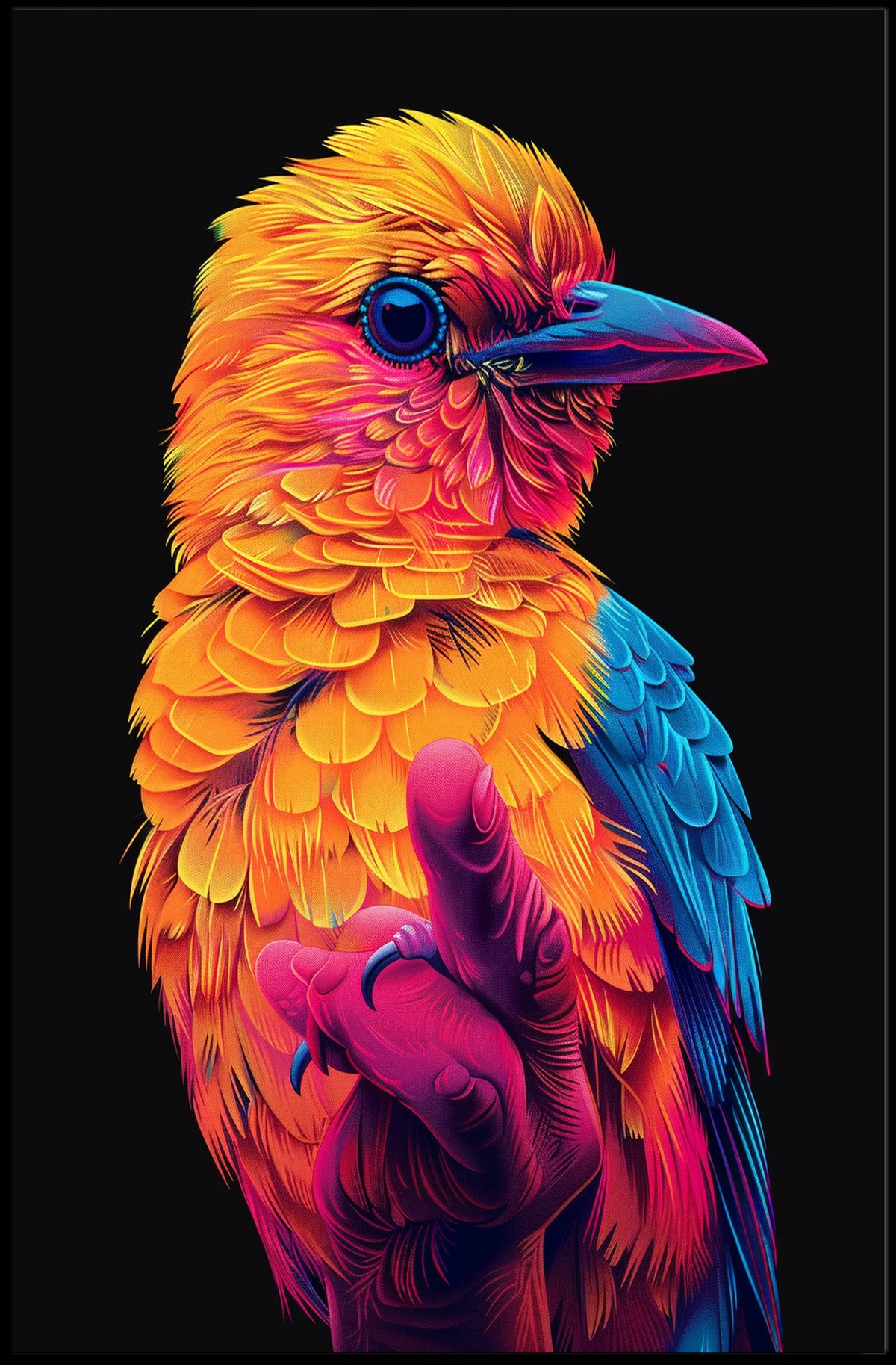 Vibrant Avian Art Poster