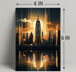 Cityscape At Dusk Poster