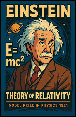 Albert Einstein Theory Of Relativity Poster